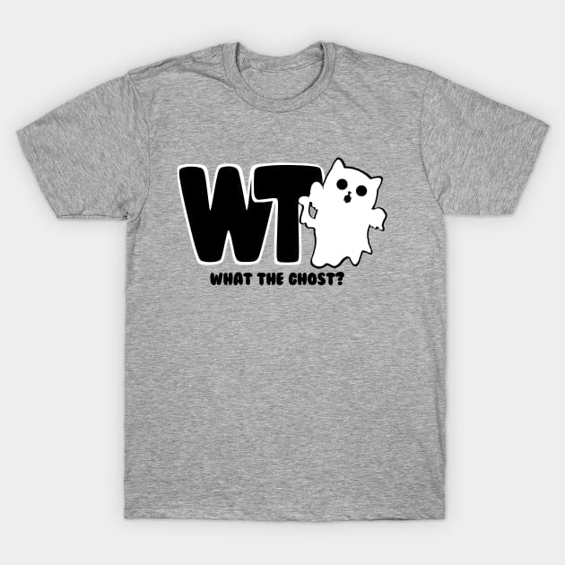 What The Ghost? Logo - Dark T-Shirt by Rusty Quill